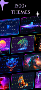 اسکرین شات برنامه LED Keyboard: Colorful Backlit 1