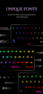 اسکرین شات برنامه LED Keyboard: Colorful Backlit 4