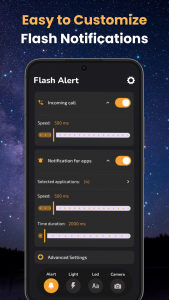 اسکرین شات 6 برنامه LED Flashlight - Flash Alert