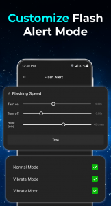 اسکرین شات برنامه Flashlight and Flash Alert 7