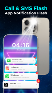 اسکرین شات برنامه Flashlight and Flash Alert 3