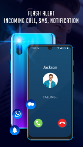 اسکرین شات برنامه Flashlight on Call & Sms App 4