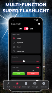 اسکرین شات 2 برنامه Flashlight LED & Flash Alert