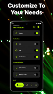 اسکرین شات 4 برنامه LED Flashlight & Flash Alert