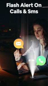 اسکرین شات 2 برنامه LED Flashlight & Flash Alert