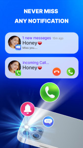 اسکرین شات برنامه Flashlight App: Flash Alert 2