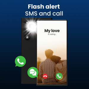 اسکرین شات برنامه Flash Alert: Flashlight & SMS 1