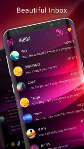 اسکرین شات 1 برنامه Color SMS to customise chat