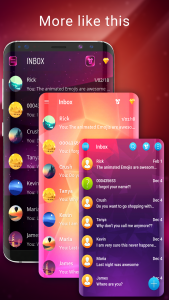 اسکرین شات 3 برنامه Color SMS to customise chat