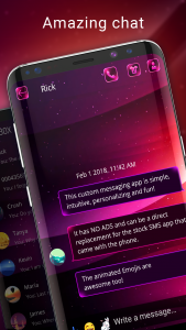 اسکرین شات 2 برنامه Color SMS to customise chat