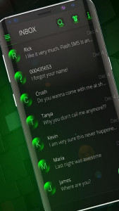 اسکرین شات برنامه modo escuro sms theme 1
