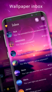 اسکرین شات 1 برنامه Wallpaper SMS theme