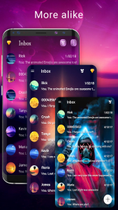 اسکرین شات برنامه Wallpaper SMS theme 3