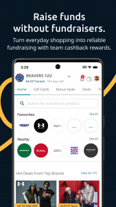 اسکرین شات 1 برنامه FlipGive Shop - Funding Sports