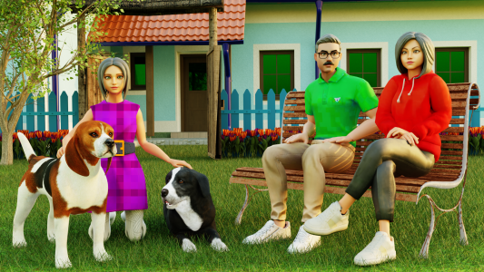 اسکرین شات بازی Virtual Dog Sim: Pet Dog Games 1