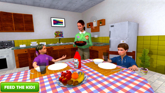 اسکرین شات بازی Virtual Mom Happy Family Game 1