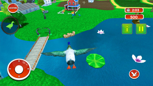 اسکرین شات بازی Talking Duck Bird game 2