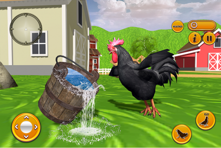 اسکرین شات برنامه Talking Rooster: Chicken Games 6