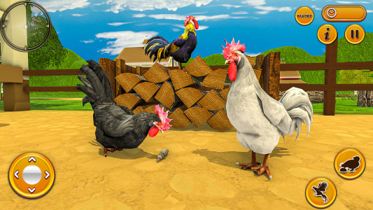 اسکرین شات برنامه Talking Rooster: Chicken Games 2