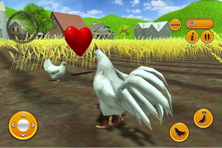 اسکرین شات برنامه Talking Rooster: Chicken Games 4