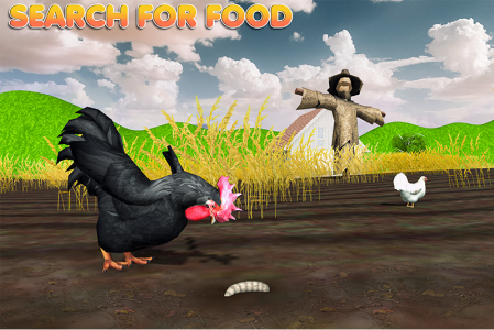 اسکرین شات 3 برنامه Talking Rooster: Chicken Games