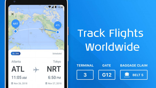 اسکرین شات 1 برنامه The Flight Tracker
