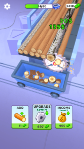 اسکرین شات 1 بازی Idle Cutter: Wood Slice