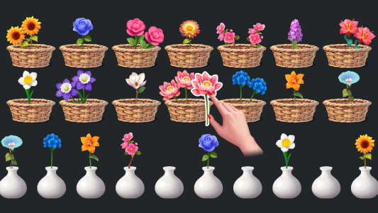 اسکرین شات 1 بازی Floral Sort 3D: Blossom Games