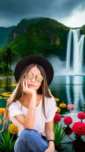 اسکرین شات برنامه Garden Photo Frame Editor 1