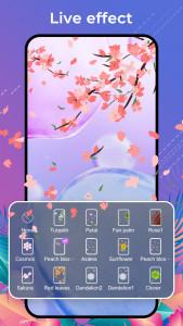 اسکرین شات 3 برنامه Flower Launcher, beauty themes