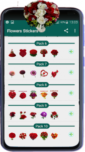 اسکرین شات برنامه Flowers Stickers 2020 for WhatsApp - WAStickerApps 2