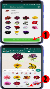 اسکرین شات برنامه Flowers Stickers 2020 for WhatsApp - WAStickerApps 6