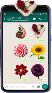 اسکرین شات برنامه Flowers Stickers 2020 for WhatsApp - WAStickerApps 4
