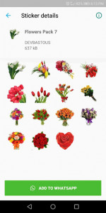 اسکرین شات برنامه Flowers Stickers (WAStickerApps) 3