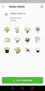 اسکرین شات برنامه Flowers Stickers (WAStickerApps) 2