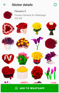 اسکرین شات برنامه Flowers Stickers for WhatsApp 🌷🌹💐 WAStickerApps 6