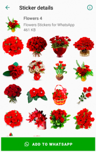 اسکرین شات برنامه Flowers Stickers for WhatsApp 🌷🌹💐 WAStickerApps 5