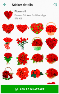 اسکرین شات برنامه Flowers Stickers for WhatsApp 🌷🌹💐 WAStickerApps 7