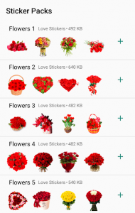 اسکرین شات برنامه New WAStickerApps Flowers 🌷🌹 Bouquet Stickers 1