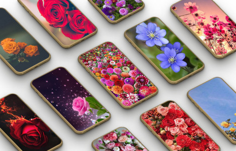 اسکرین شات 1 برنامه Flowers Wallpapers