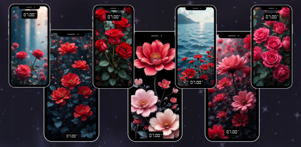 اسکرین شات 2 برنامه Flowers Wallpapers HD