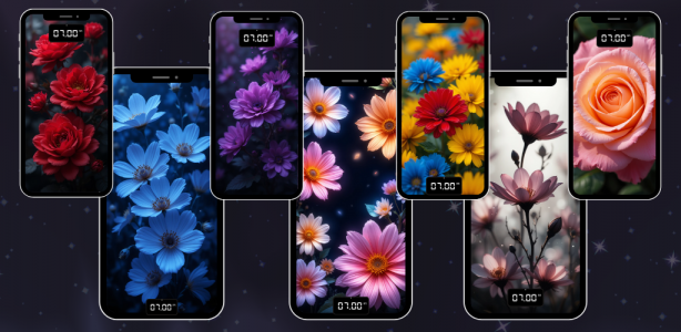 اسکرین شات 1 برنامه Flowers Wallpapers HD