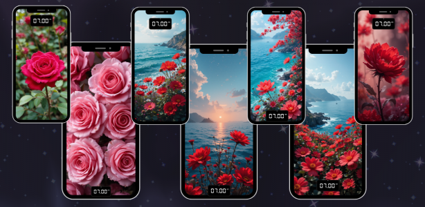اسکرین شات 3 برنامه Flowers Wallpapers HD