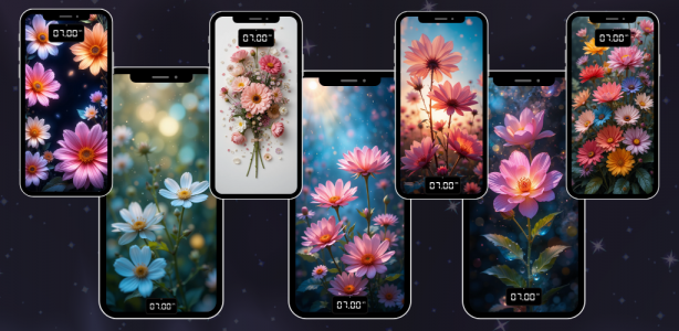 اسکرین شات 5 برنامه Flowers Wallpapers HD