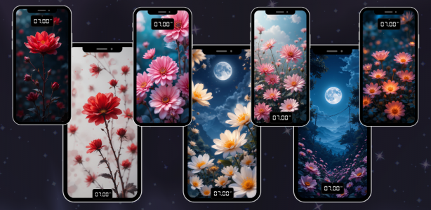 اسکرین شات 4 برنامه Flowers Wallpapers HD