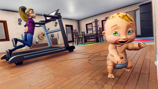اسکرین شات بازی Virtual Baby Life Simulator 3D 3