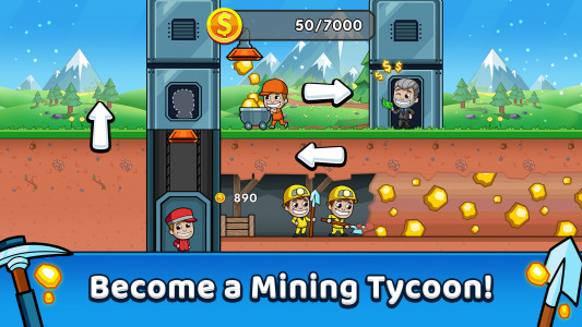 اسکرین شات بازی Idle Miner Tycoon: Gold & Cash 1