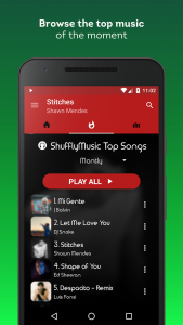 اسکرین شات برنامه Shuffly Music - Song Streaming Player 4