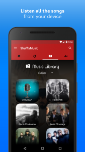 اسکرین شات برنامه Shuffly Music - Song Streaming Player 7