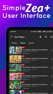 اسکرین شات برنامه FLV Video Player - mVid Player 5